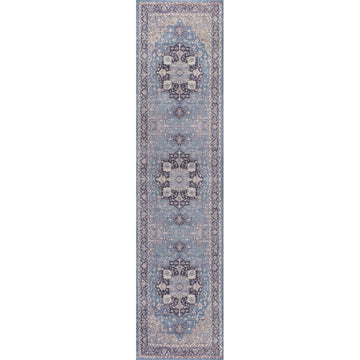 Maris Ornate Medallion Washable Area Rug